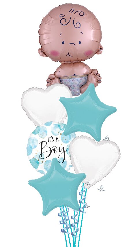 Welcome Baby Boy Mylar Bouquet