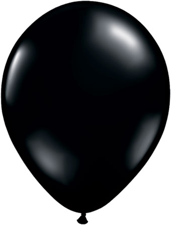 11″ Onyx Black Latex Balloon no-hi float no string