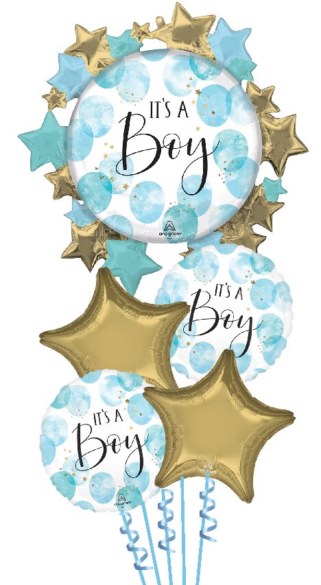 It's a Boy Baby Mylar Bouquet