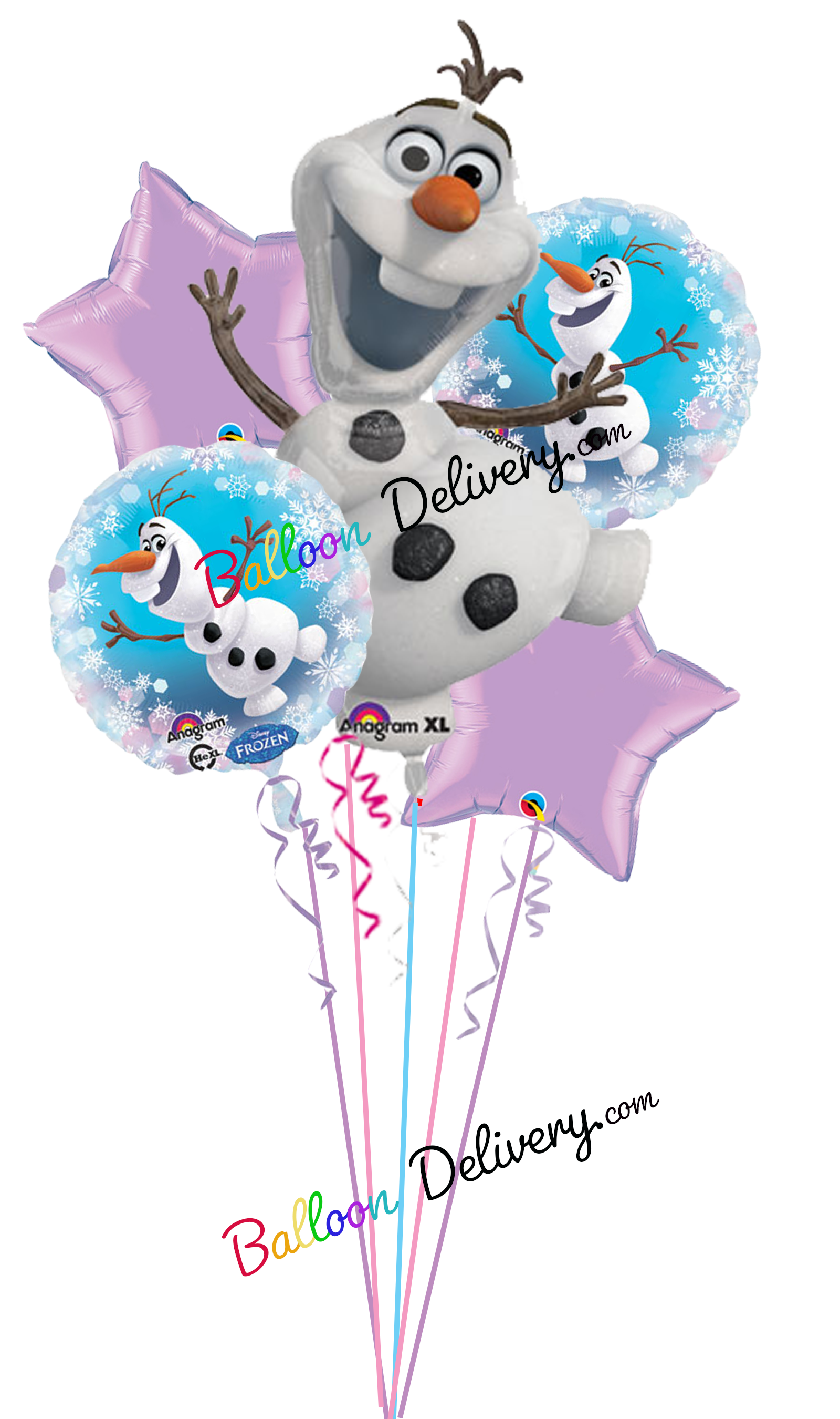 Frozen 5 Balloon Centerpiece/Bouquet