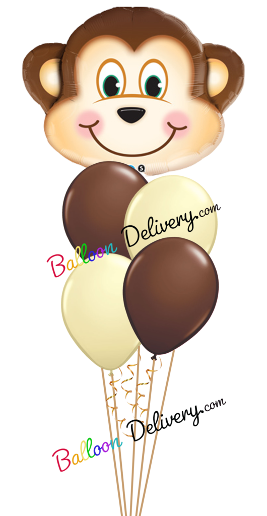 Jungle Monkey Birthday Balloon Centerpiece