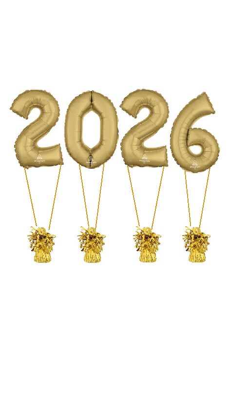 2026 Graduation Balloon Display (Gold)