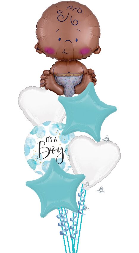 Welcome Baby Boy Mylar Bouquet